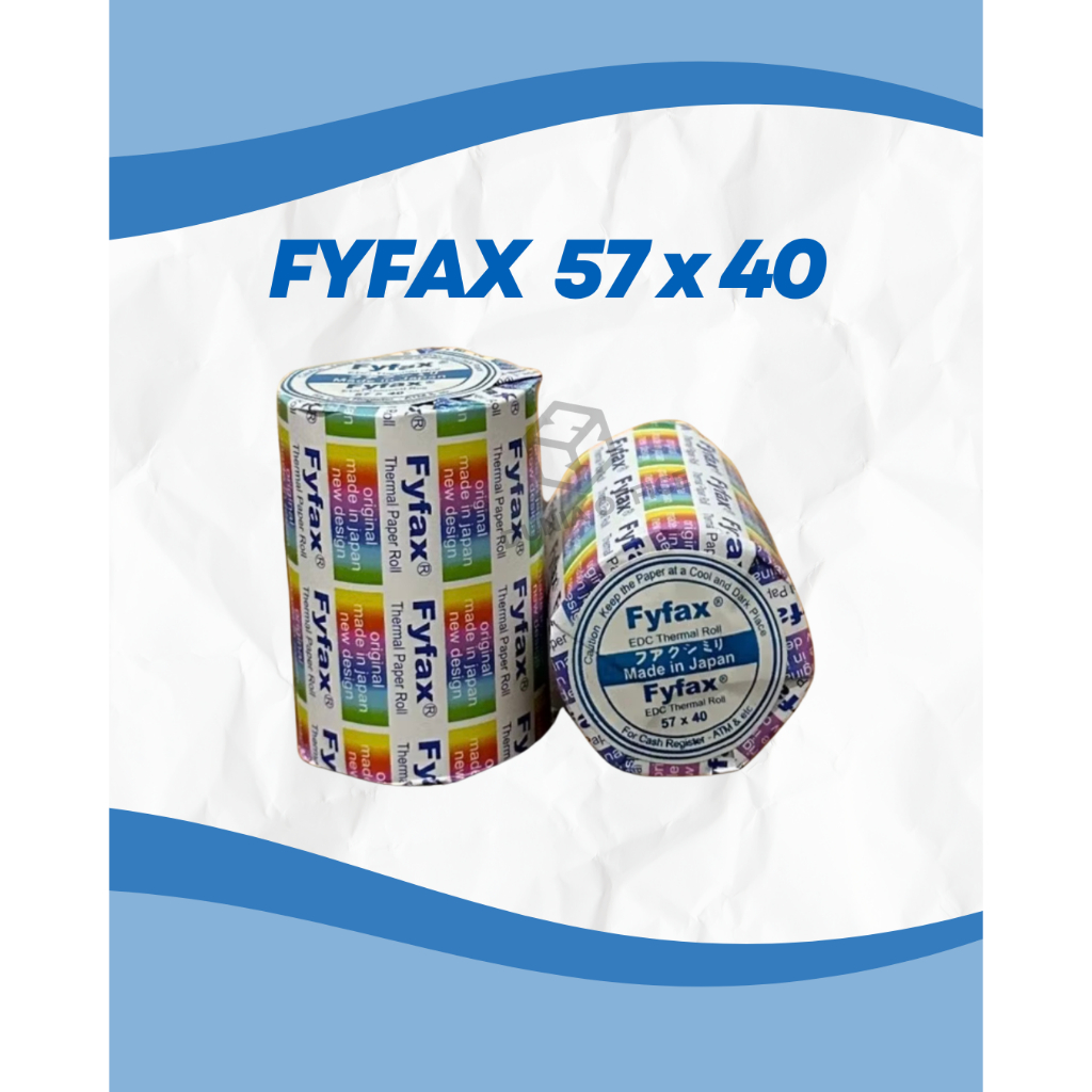 

Kertas Thermal EDC ukuran 57 x 40 Register Paper Roll Struk Kasir FyFax / Kertas Thermal 57 x 40