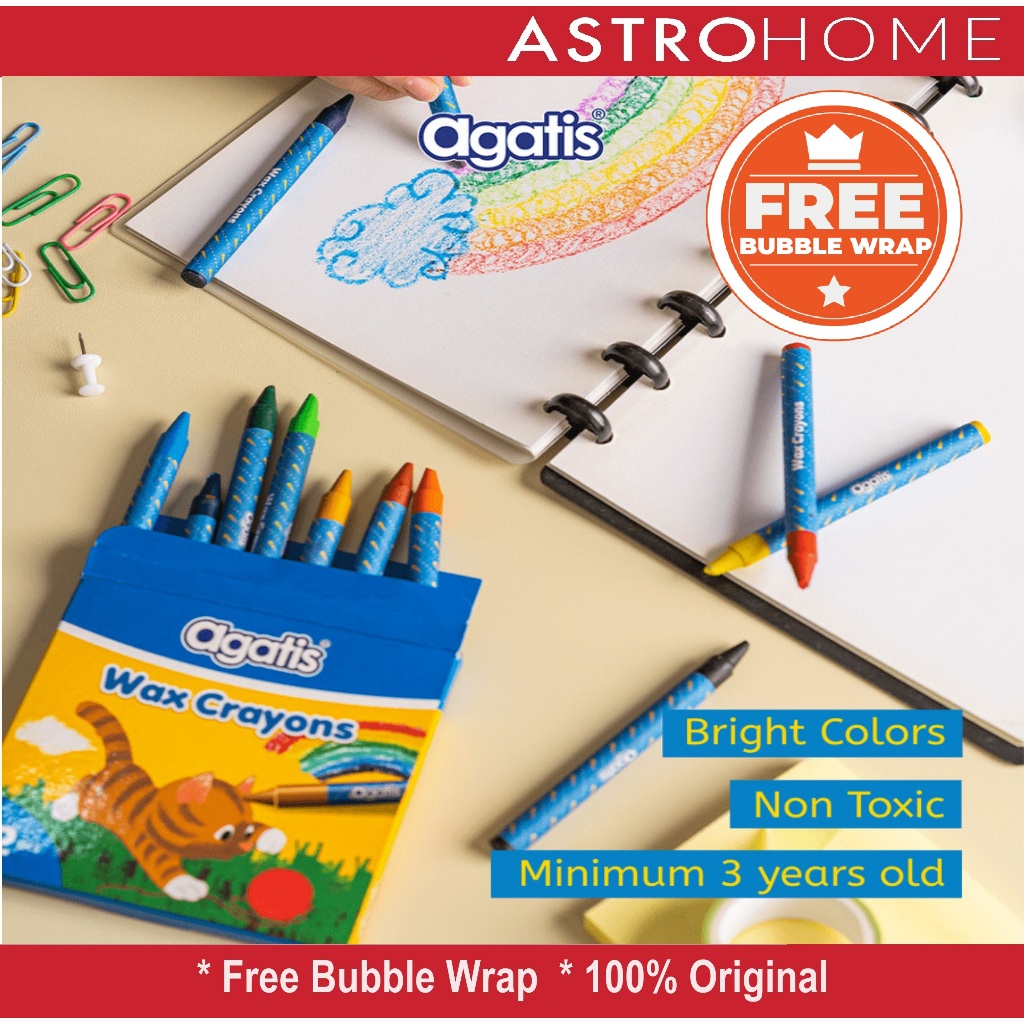 

Agatis Set Wax Crayon 12 Warna TK PAUD Tahan Air Tekstur Lembut Kualitas Internasional Mewarnai Stationery Non Toxic Aman untuk Anak Minimal 3 Tahun