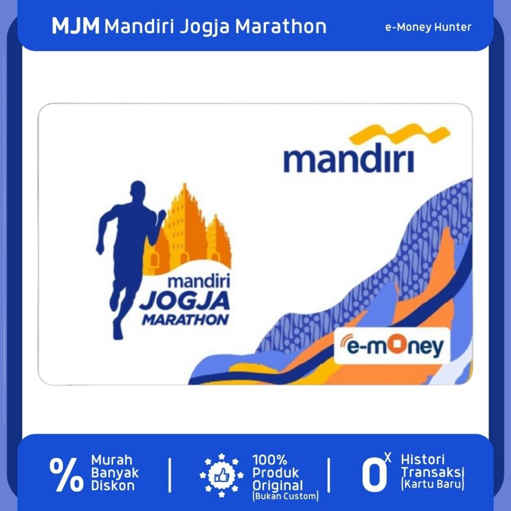 e-Money JOGMAR PUTIH Mandiri Jogja Marathon MJM Limited Edition eToll eMoney Mandiri NFC