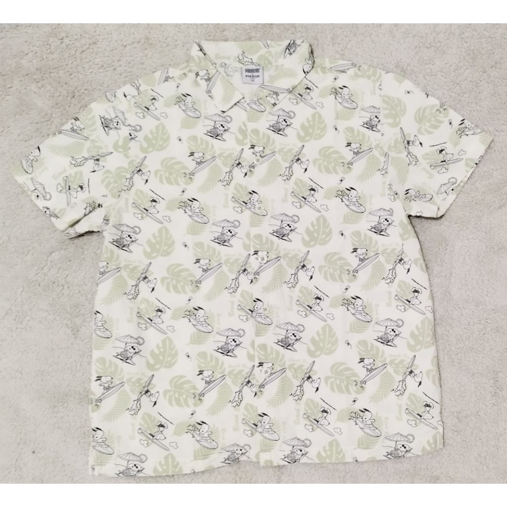 LIKE NEW Preloved Kemeja Anak Polham collabs Peanuts Snoopy