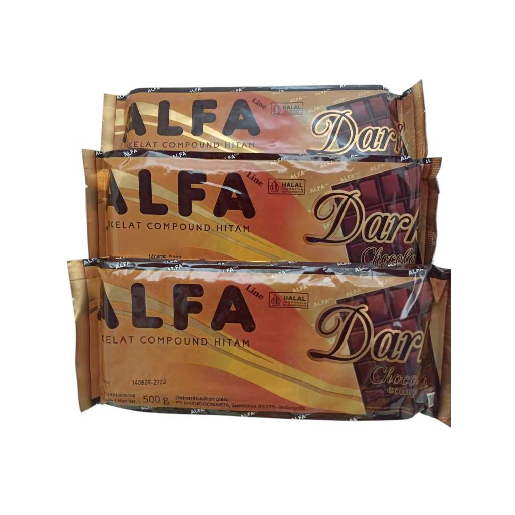 Saelaris_ Cokelat Alfa Dark 500Gr Coklat Batang Compound