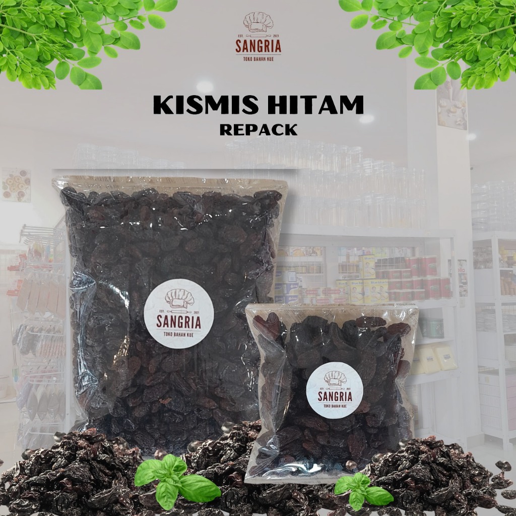 

Kismis hitam Repack 100 gram / Kismis hitam Repack 500 gram /Black Raisin