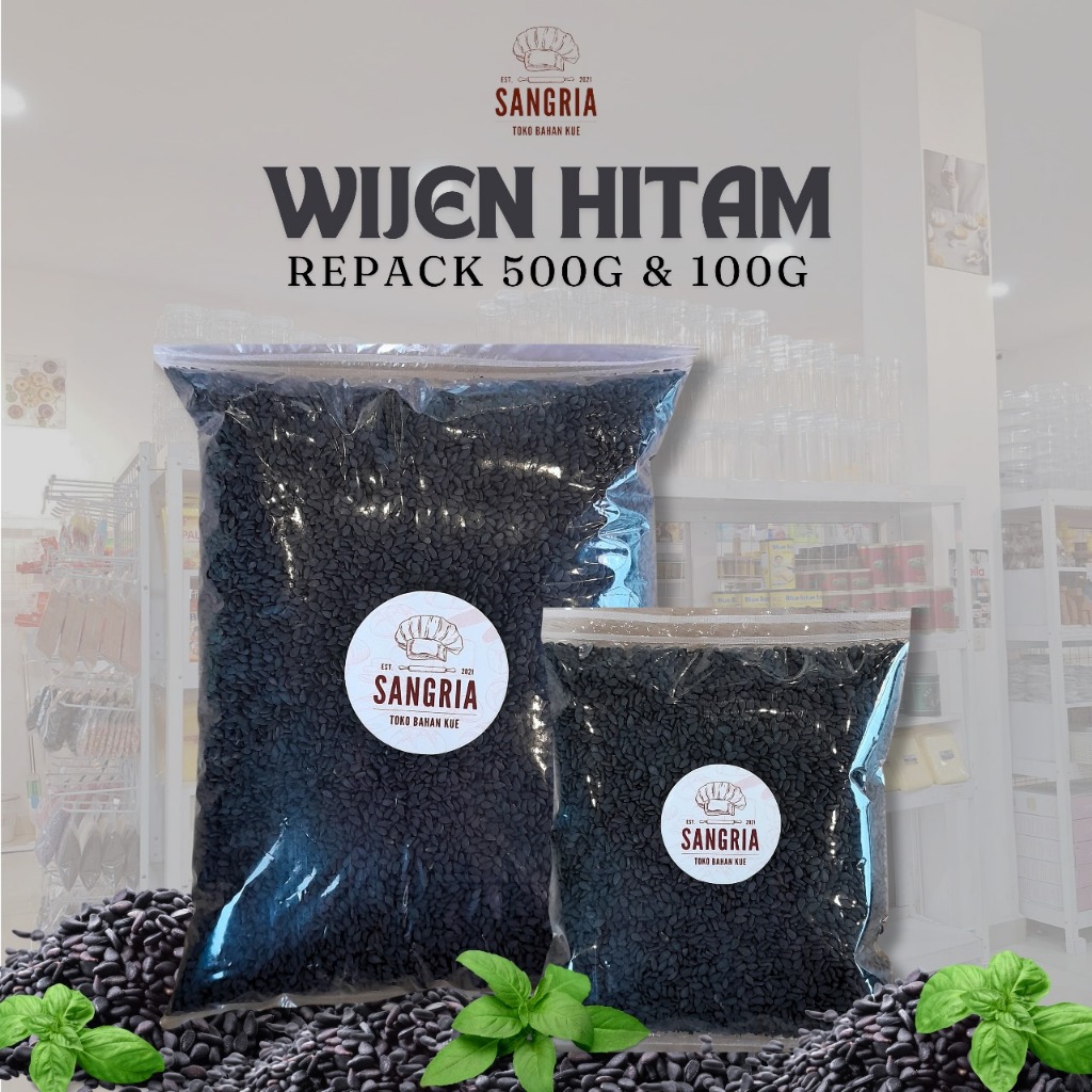 

Wijen Hitam / Black Sesame 500gr dan 100gr repack
