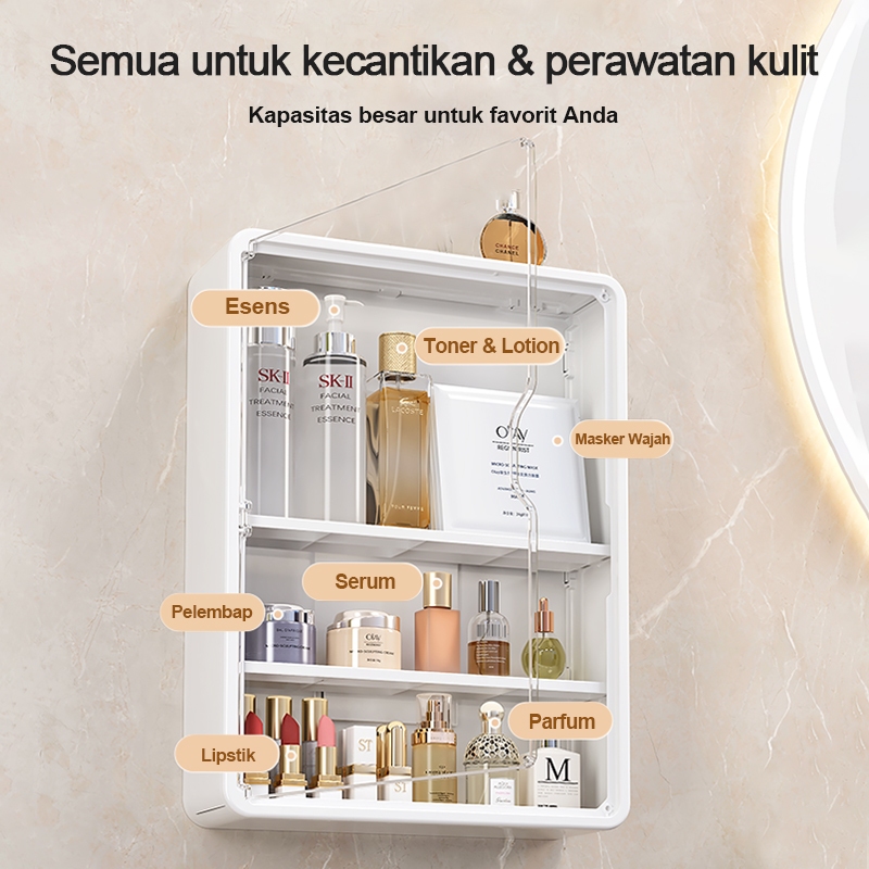 cuci gudang promo terbaru codperabotan rafa rak kosmetik lemari kosmetik lemari dinding gantung