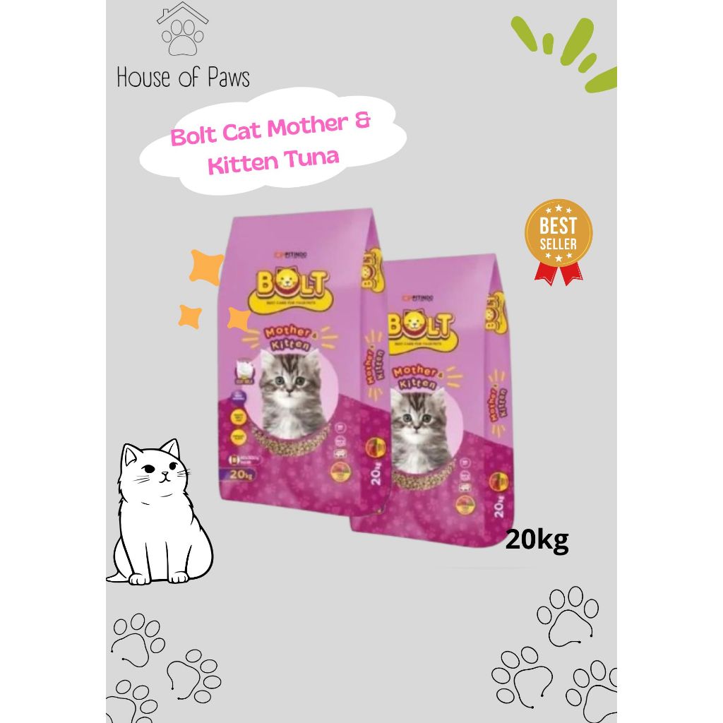 Bolt Cat Mother & Kitten Dry Food 20kg