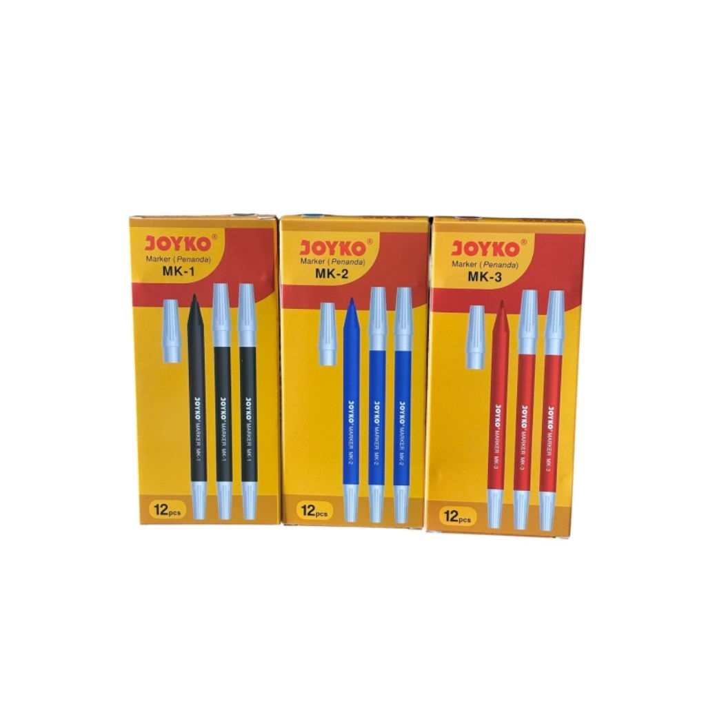 

Spidol JK MK Series (Hitam, Biru, Merah)isi 1 pcs ecer