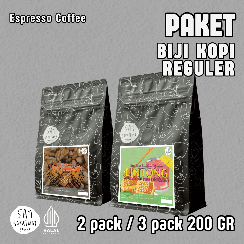 

Say Something Coffee Paket Biji Kopi Reguler 200 Gram - Espresso