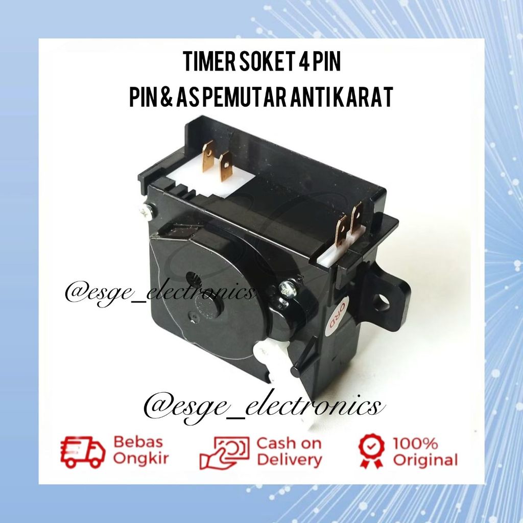 TIMER PENCUCI MESIN CUCI SHARP 4 PIN TIMER WASH MESIN CUCI 2 TABUNG