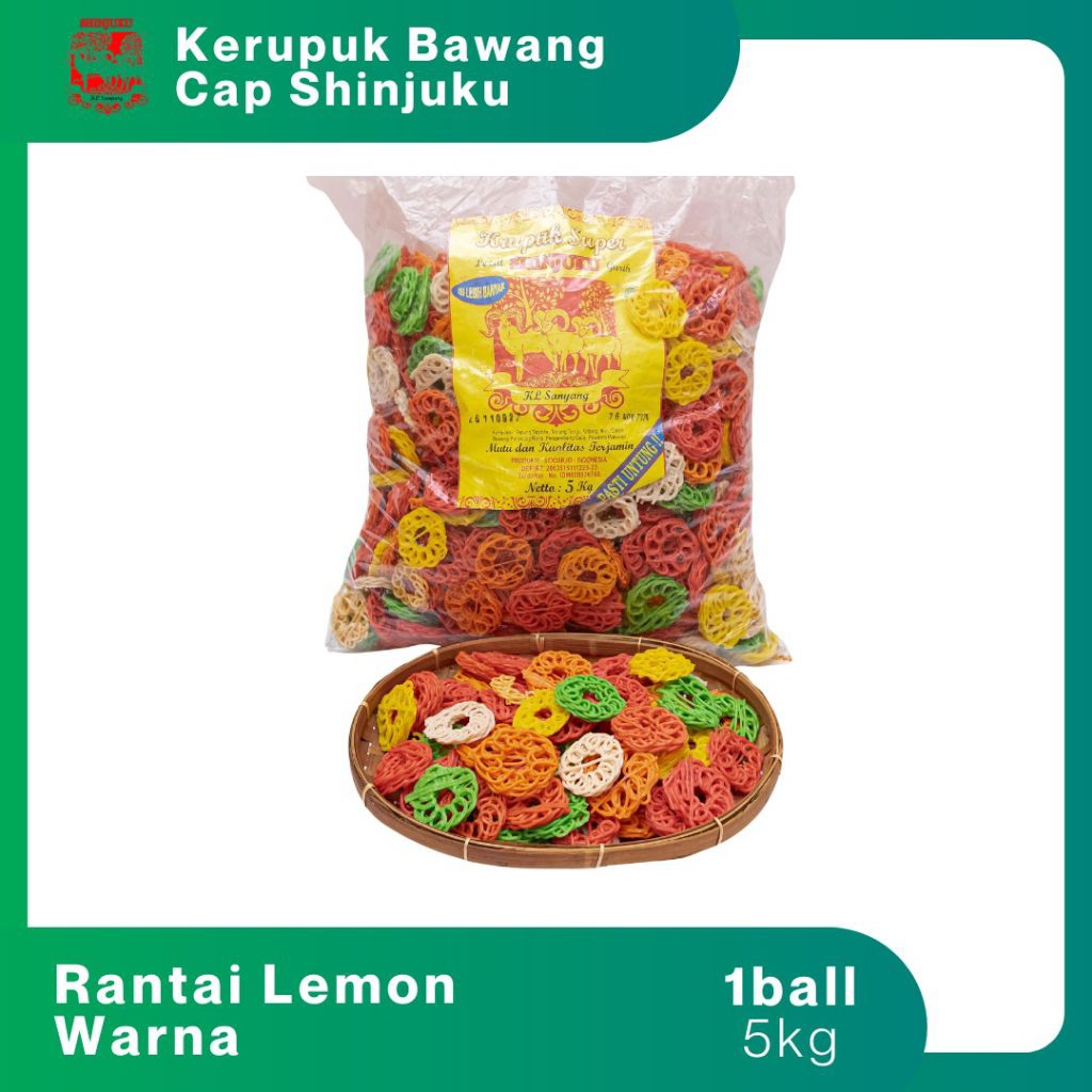 

KERUPUK LEMON WARNA MENTAH 1 KG TERLARIS