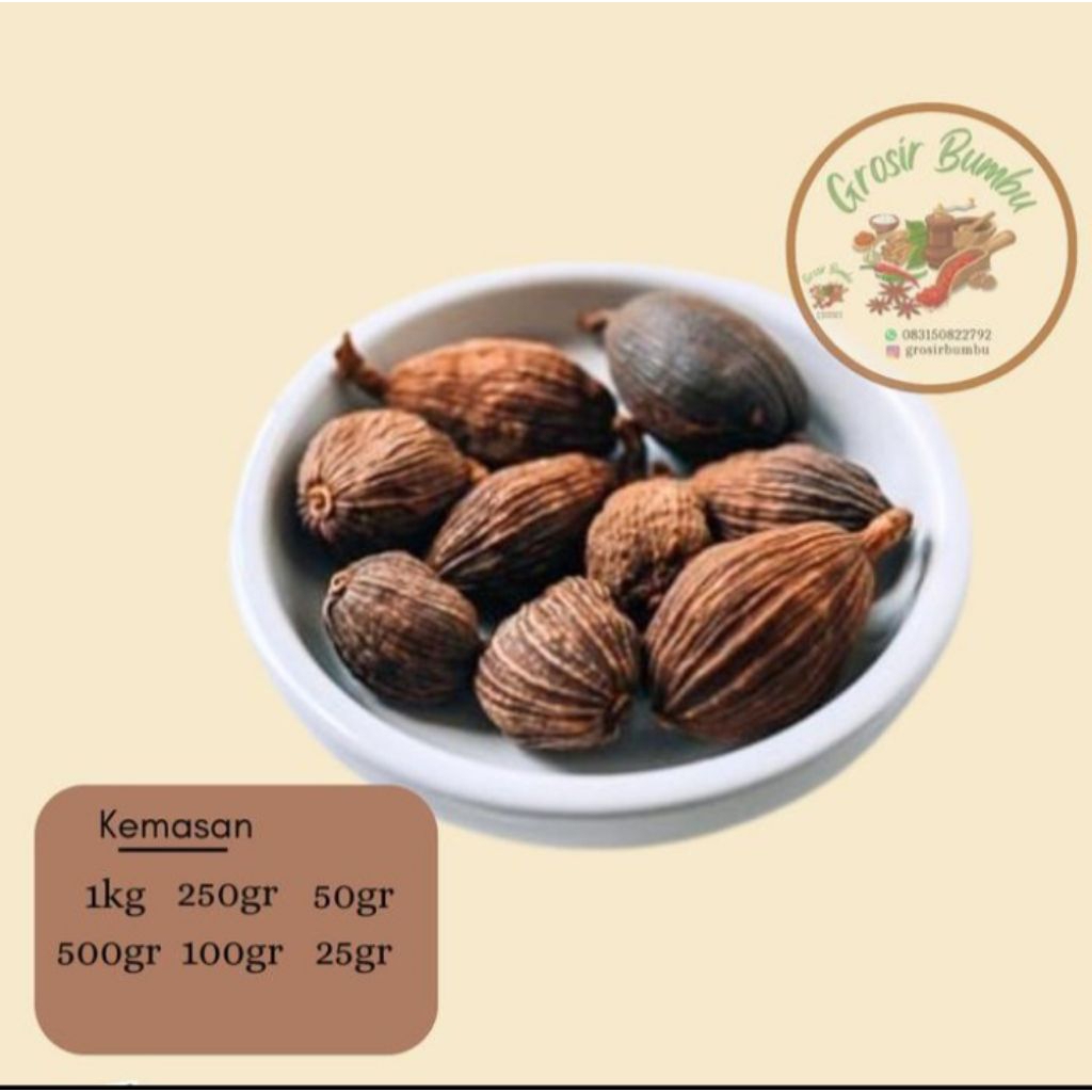 

kapulaga hitam.25gr/ black cardamomasli 100%✅️