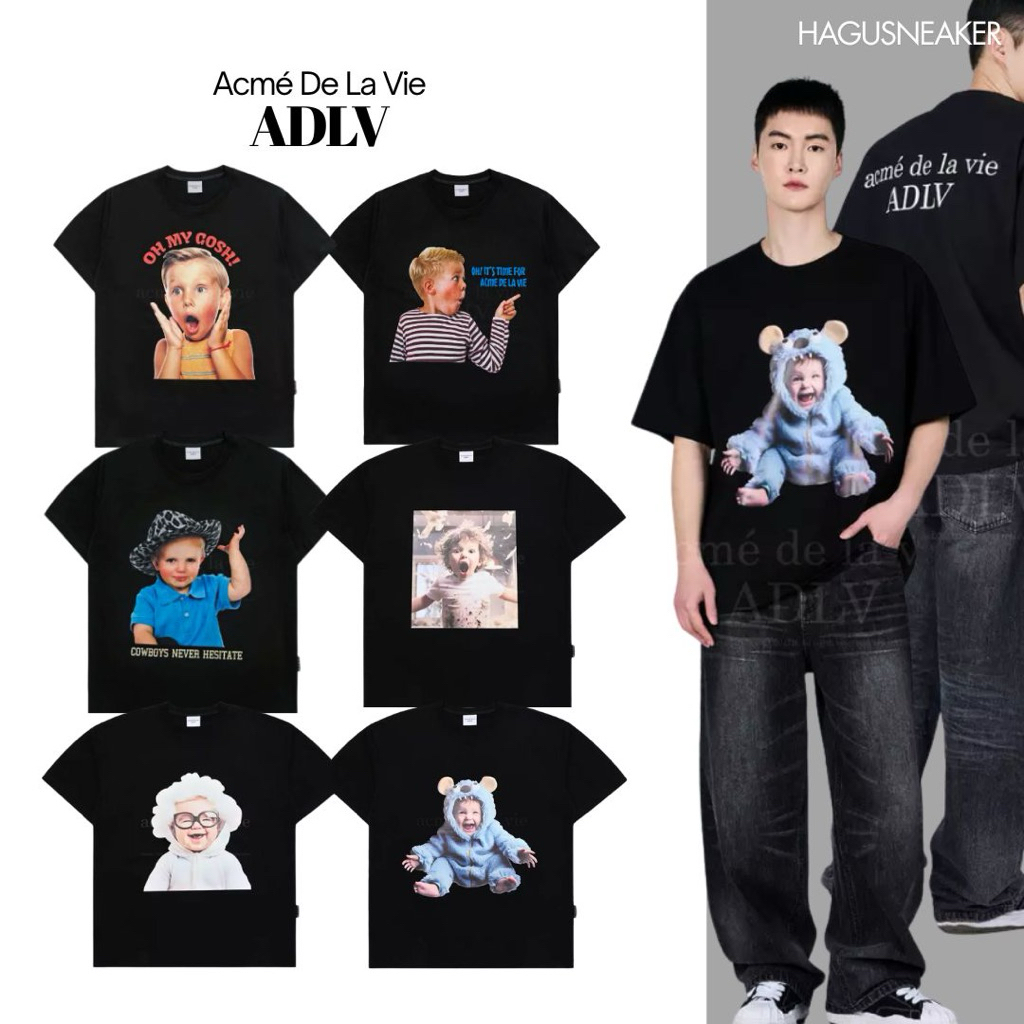 TSHIRT ADLV KOREA BABY FACE TERBARU 100% ORIGINAL