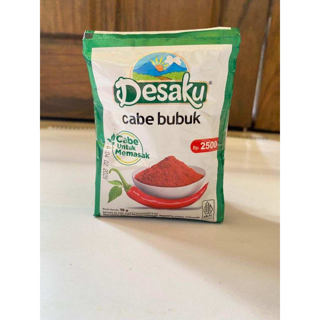 

Cabe Bubuk Desaku 15g (3pcs, 5pcs, 10pcs, 12pcs)