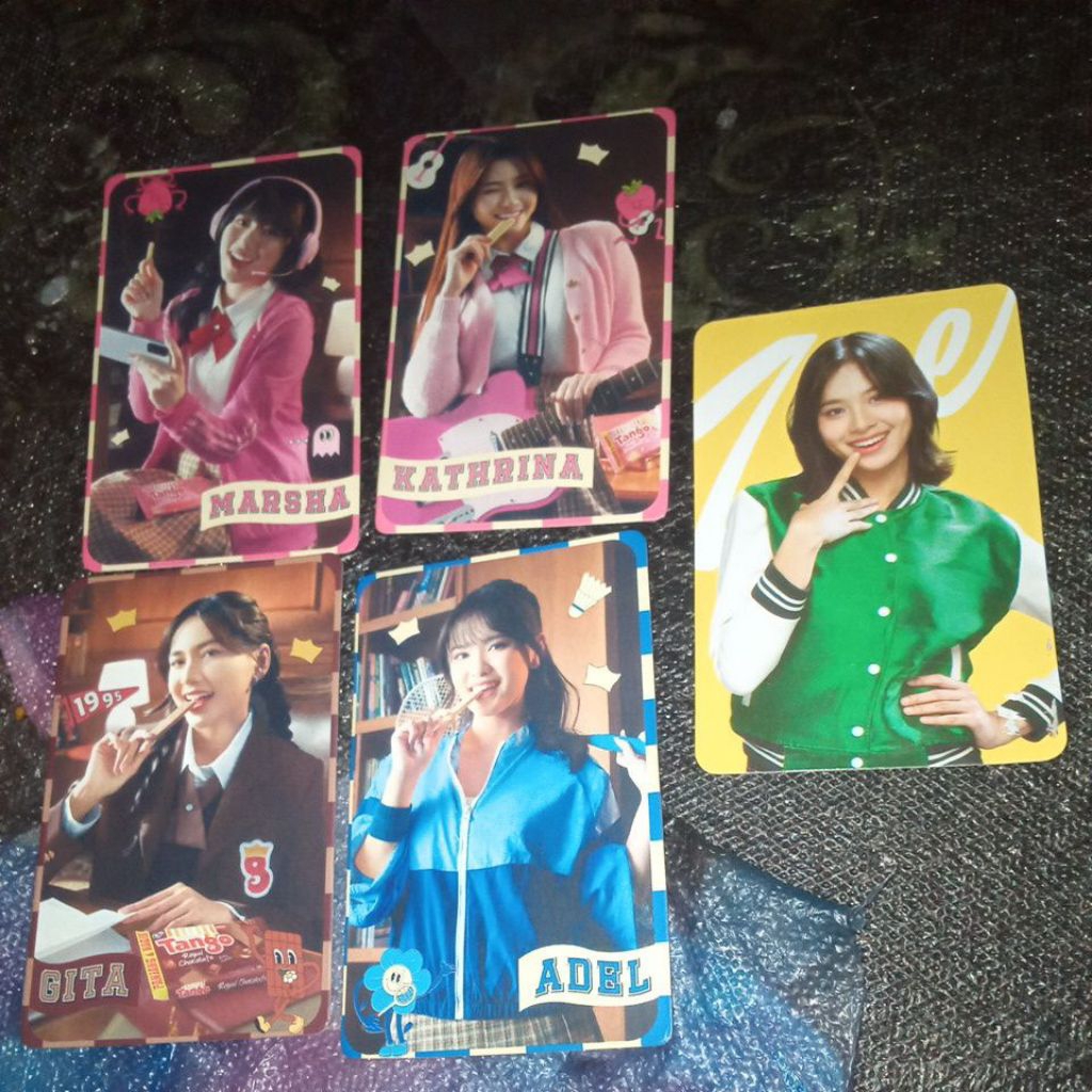 photocard official tango jkt48 dan photocard official japota zee murah