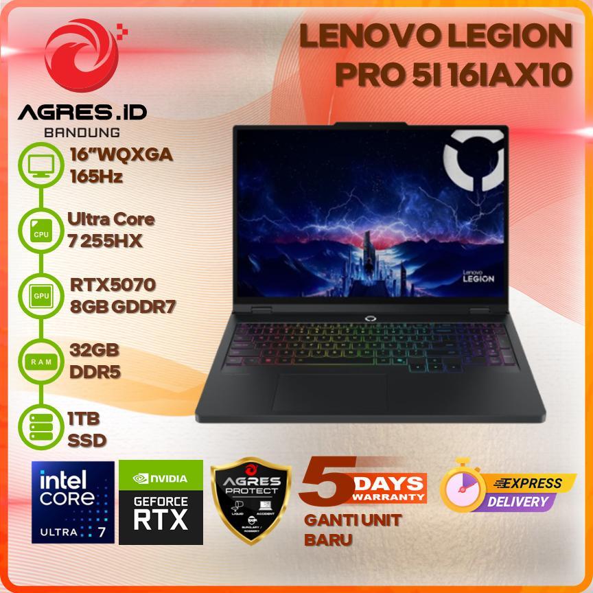 LENOVO LEGION PRO 5I 16IAX10 ULTRA 7 255HX RTX5070 32GB 1TB 16" WQXGA OLED 165Hz