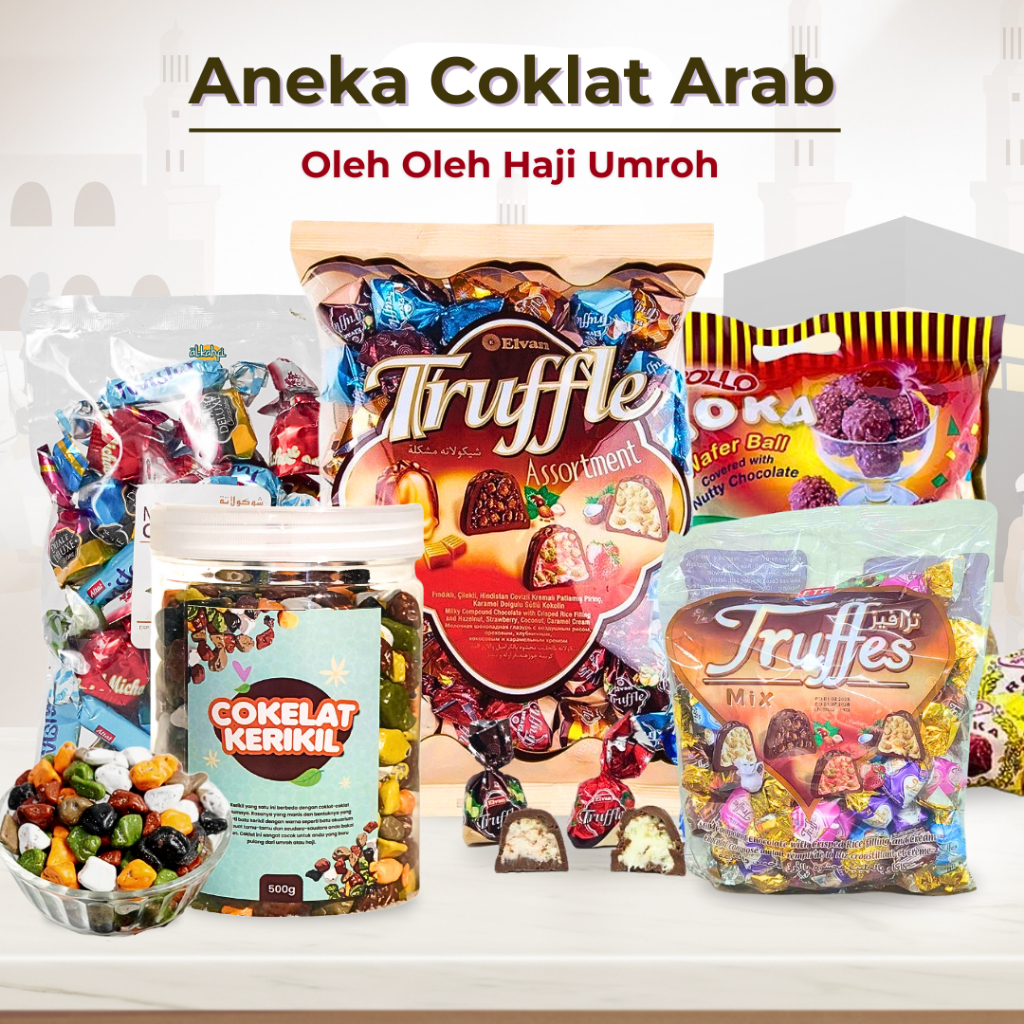 

[COKLAT OLEH OLEH] Coklat Arab Turki - Roka Apollo Coklat Mix Truffle Cokelat Kerikil Premium