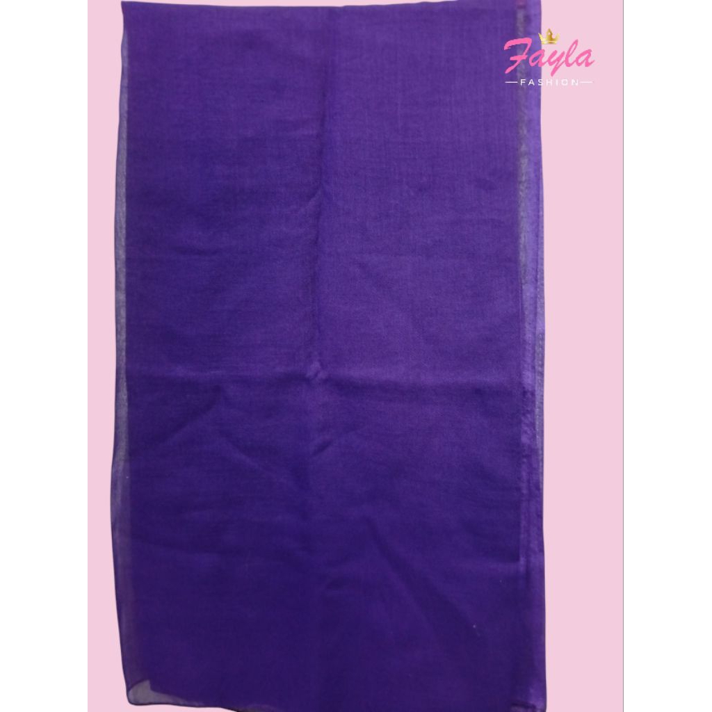 Jilbab Segiempat Polos Warna Ungu