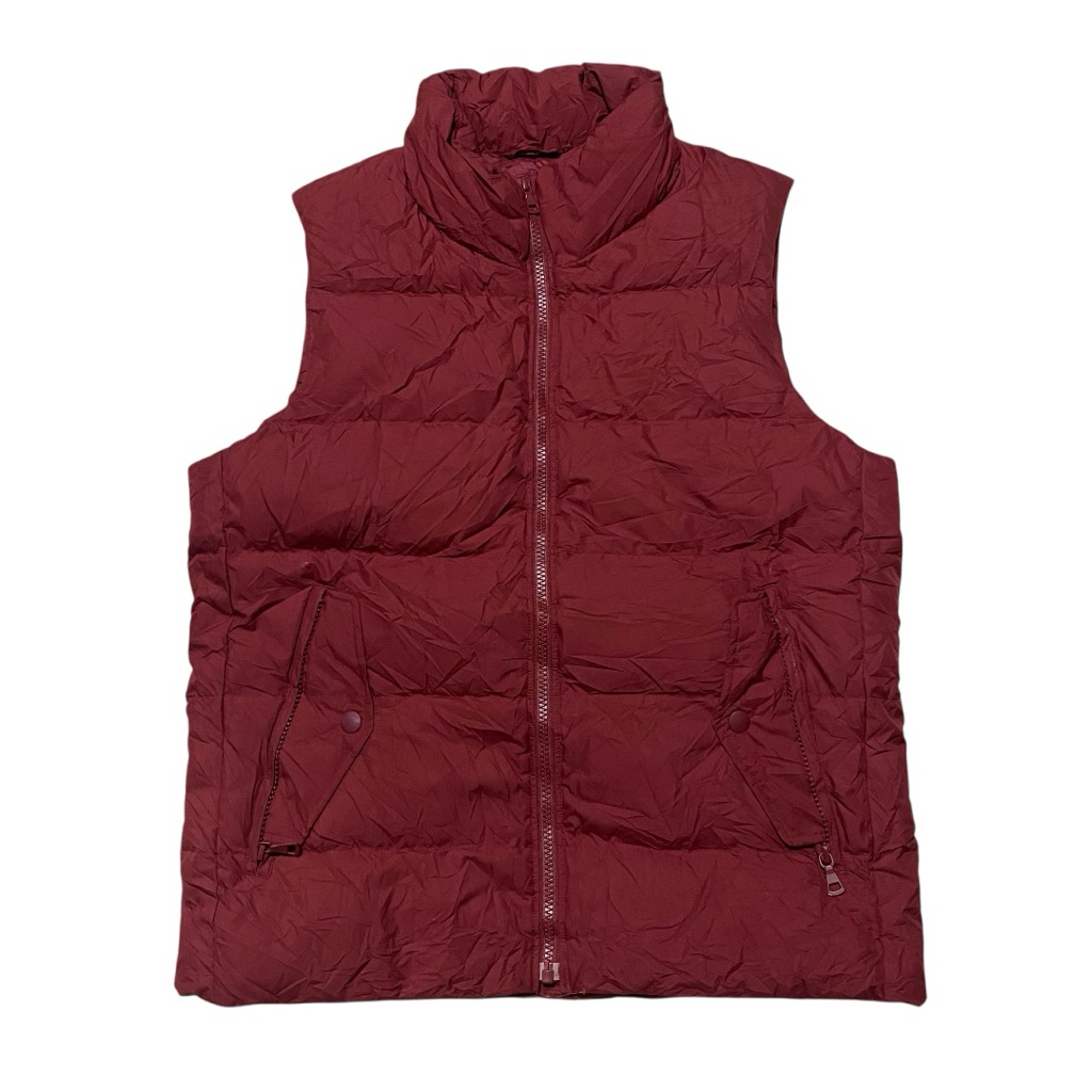 Uniqlo red maroon vest jacket