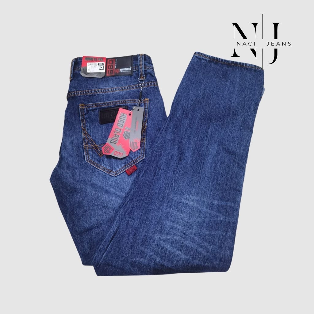 Naci Wear - Celana Jeans Pria Premium 100% Original Hugo Glass Jeans Pria Premium warna Stone | Jean