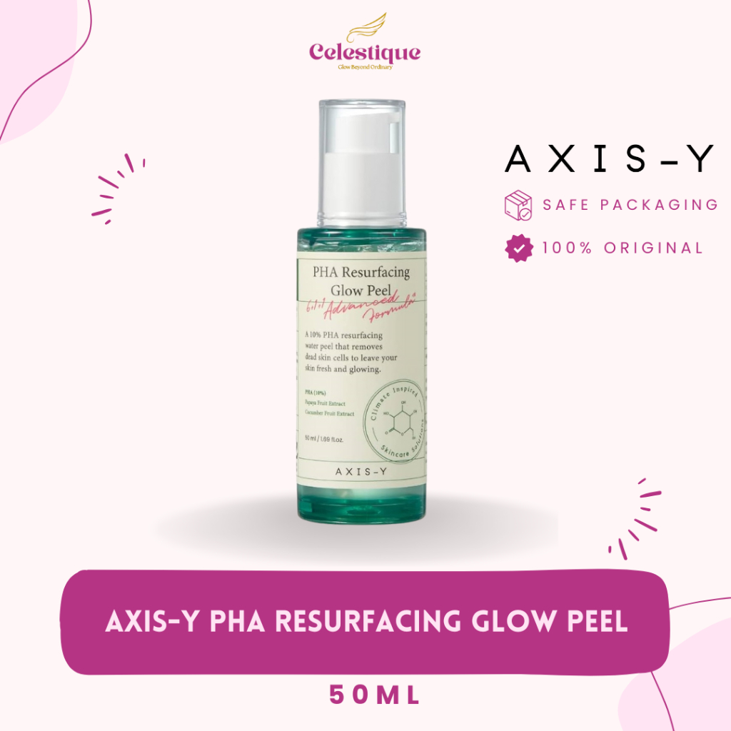 AXIS-Y PHA Resurfacing Glow Peel 50 ML | Mengeksfoliasi Kulit dan Membersihkan Pori