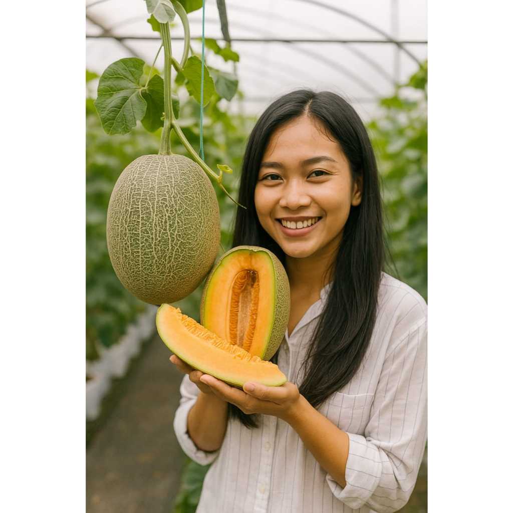 

Melon Premium Hidroponik Organik The Perfect Sweet Hami Melon Madu not Dang Farmhilll Export Quality MEDIUM