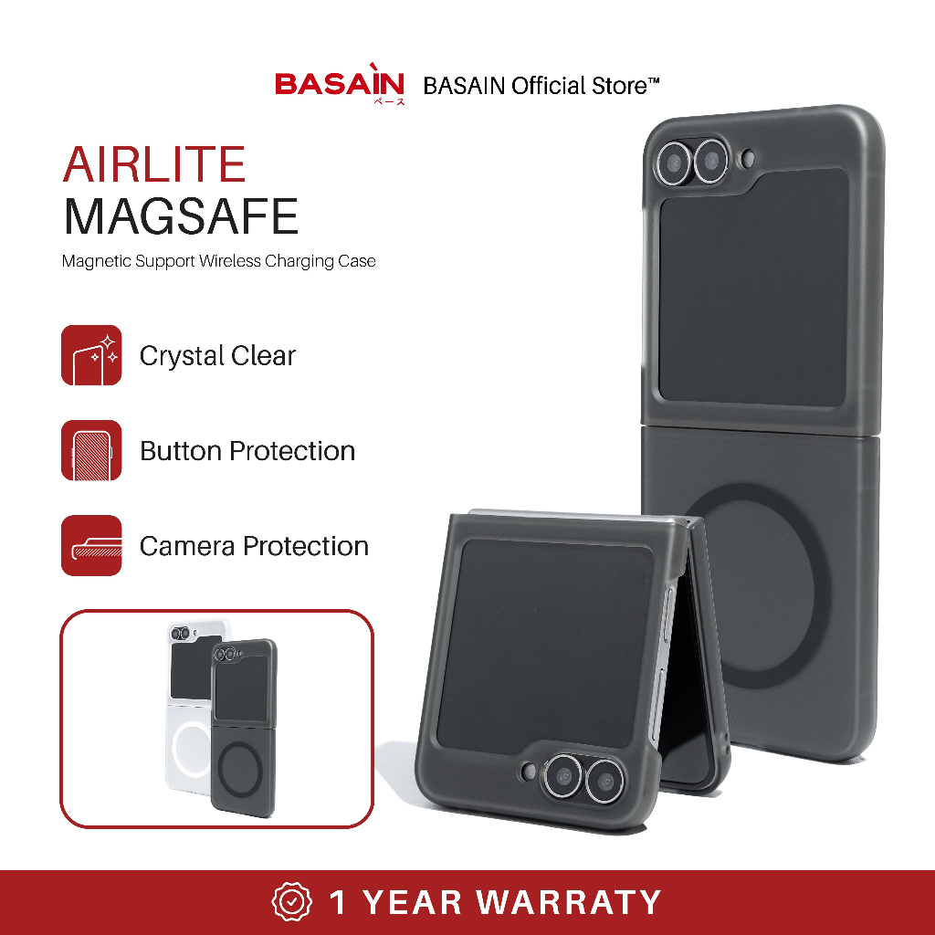 BASAIN Casing Samsung Z Flip 6 Air LITE MagSafe Case