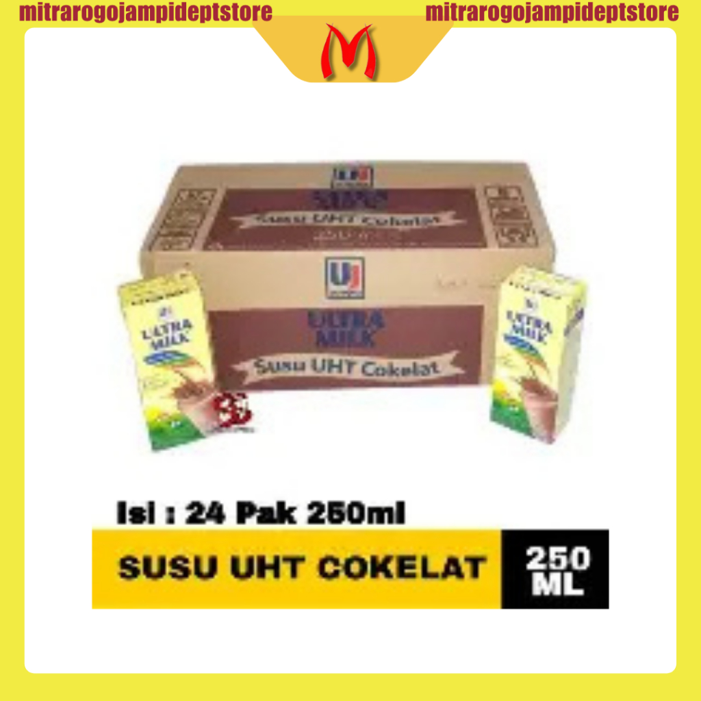 

[1 DUS] Susu ultramilk 250ml isi 24 PCS | Cokelat | Full Cream | Stroberry
