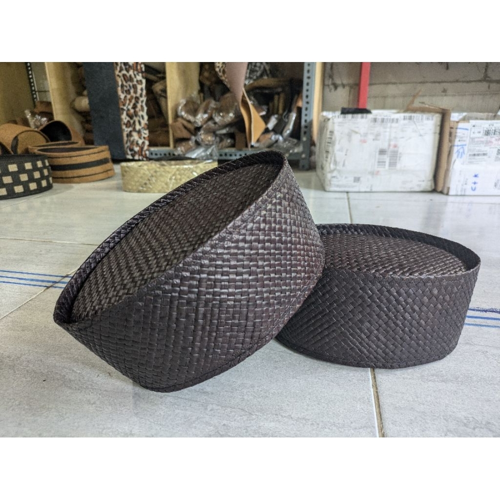 Kang Goni || Peci Pandan Coklat Songkok Pandan Coklat Peci Pandan Muria