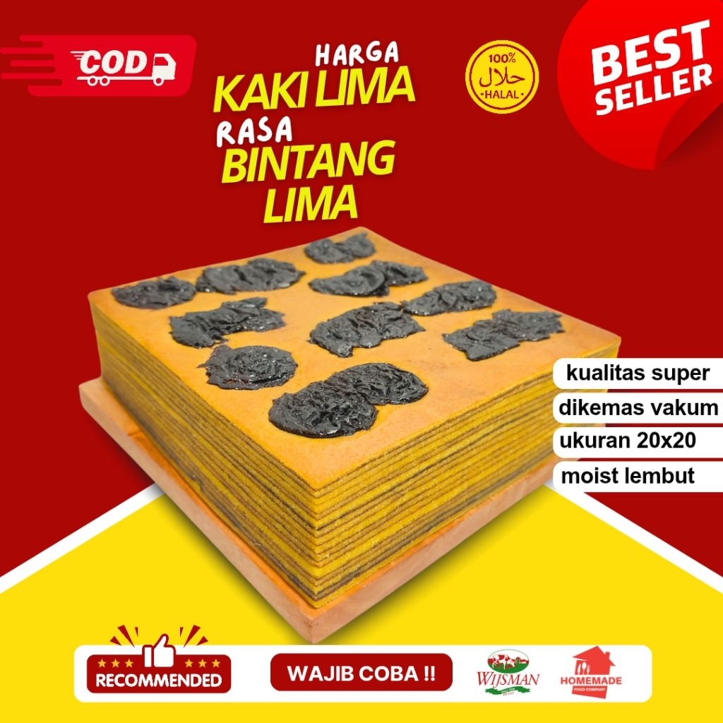 

LAPIS LEGIT PLAM/PRUNES SUPER WIJSMAN 20x20 cm kue food cemilan