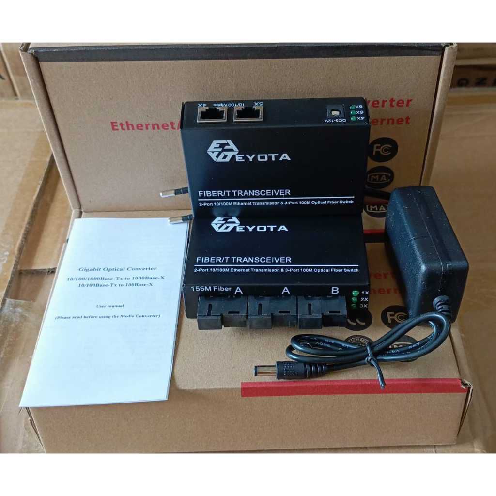 Media Converter FO Eyota Fiber Optik Fiber Transceiver