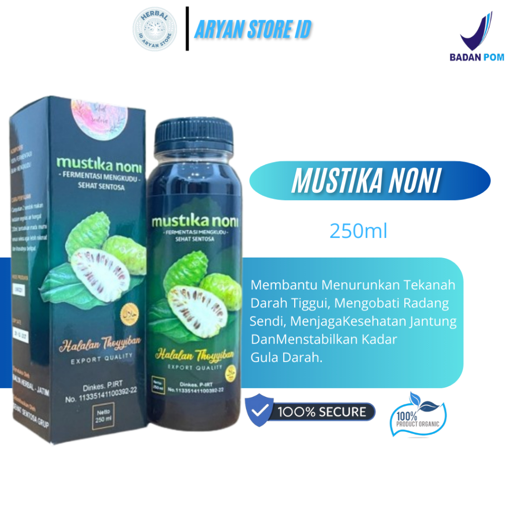 

Mustika Noni 500 ml Fermentasi Mengkudu Premium – Halal, Dinkes P‑IRT, Kesehatan Jantung & Imun