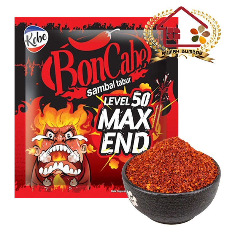 

(1 sachet) KOBE BONCABE Level 50 Max End Sambal Tabur Original Sachet 3gr