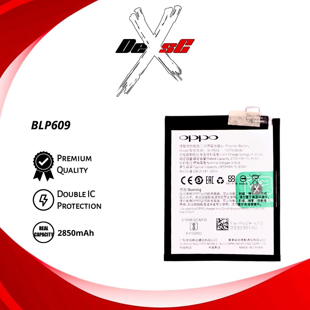 Baterai BLP609 F1 Plus Batre Batrai Battery Handphone F1 Plus