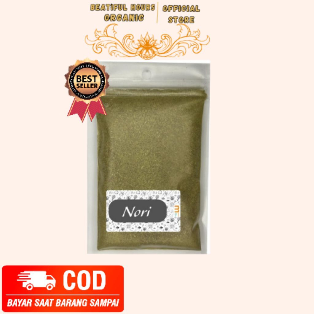 

Nori Bubuk Premium – 100% Rumput Laut Asli
