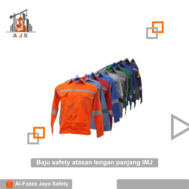 Baju safety atasan lengan panjang IMJ  - Wearpack safety IMJ