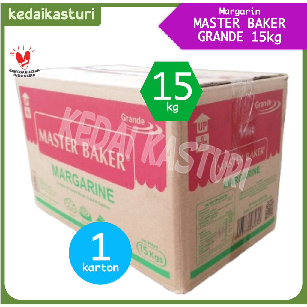 

Master Baker Grande 15kg Margarin - 1 Karton Dus Box Margarine