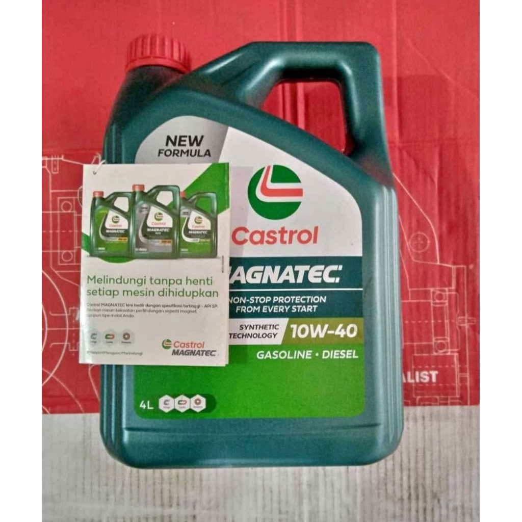 Oli Mesin Castrol Magnatec SAE 10W40 - Mobil Bensin& Diesel