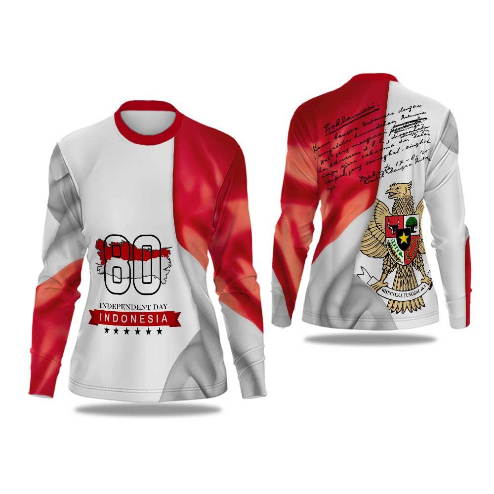 Baju 17 Agustus 2025 / Kaos Lengan Panjang Agustus 2025 Terbaru / Jersey 17 Agustus