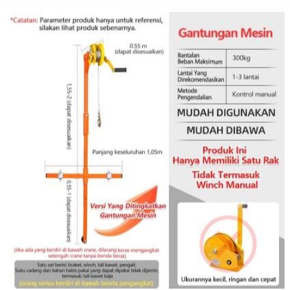 Air Conditioning Lifting Crane Braket Katrol Outdoor AC Split
