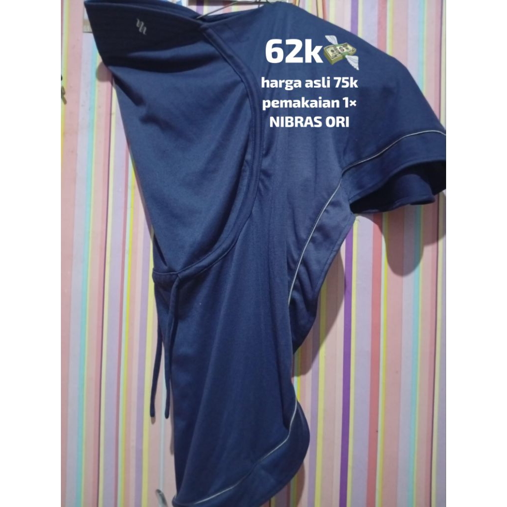 Preloved cayy /// hijab nibras ori navy