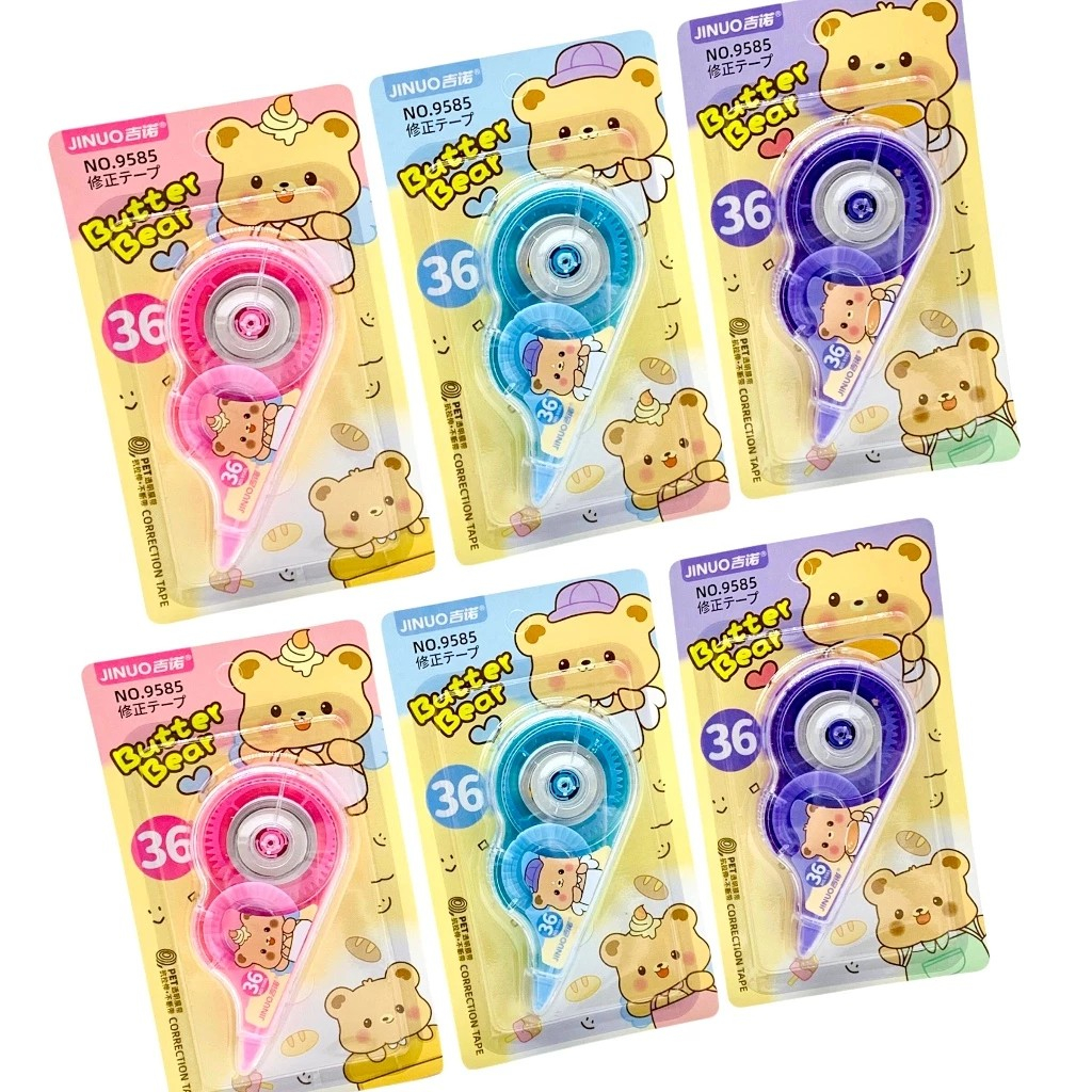 

Correction Tape / Correction Roler Butter Bear (5.5m) / Tipe-X Kertas
