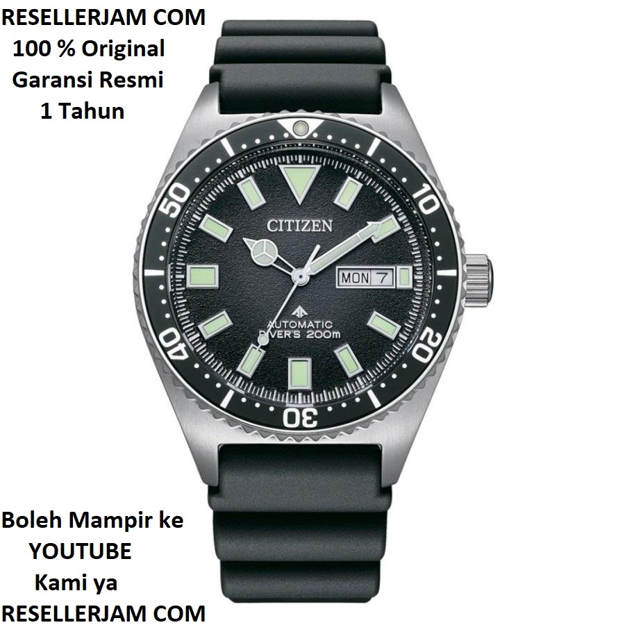 Jam Tangan Citizen NY0120-01E Promaster Marine Automatic Diver Black Dial Original Garansi Resmi