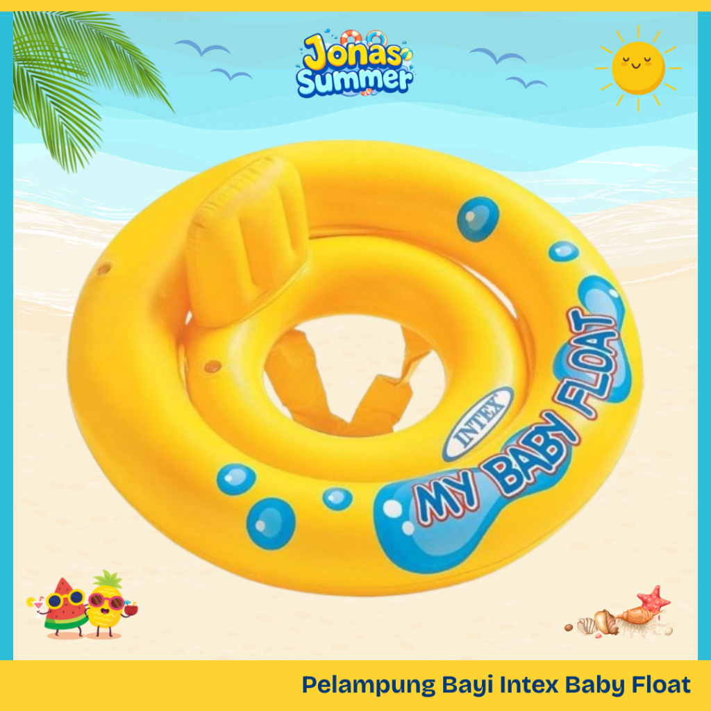 Pelampung Bayi Intex Baby Float Pelampung Renang Bayi 1-2 Tahun