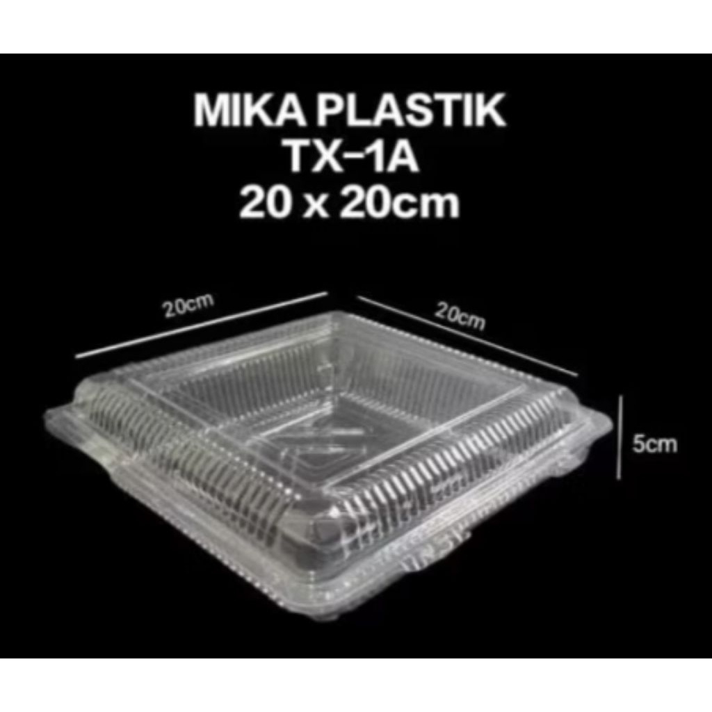 Mika Plastik 1A Mika kotak Bening mika kue