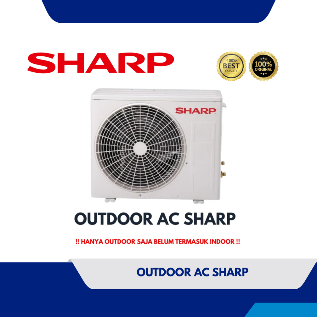 OUTDOOR AC MERK SHARP 1 PK AH-A9SAY STANDART R32 KONDISI BARU (TANPA INDOOR)