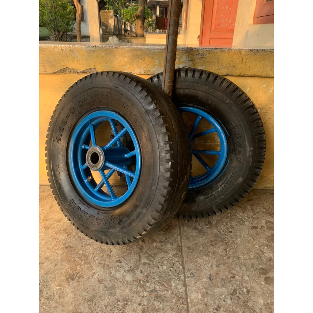 RODA GEROBAK RING 8 BAN BAJAJ UKURAN 4.00-8
