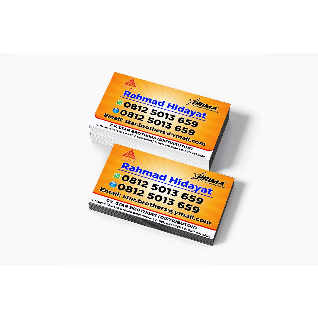 

kartu nama dengan kualitas premium