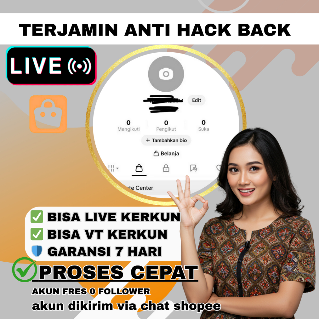 GACOR077 II Akun tiktok 0 follower Bisa Affiliate dan Seller LIVE DAN VT KERANJANG KUNING