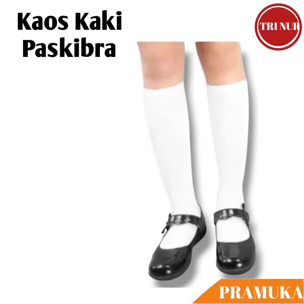 Kaos Kaki Paskibra PUTIH Panjang Selutut / Kaos Kaki Panjang Putih Polos / Kaos Kaki Paskibraka