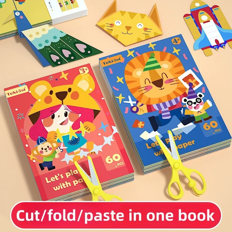 Mainan DIY Paper Cut /aktivitas menggunting anak/Mainan Gunting Kertas Anak/Latihan Menggunting