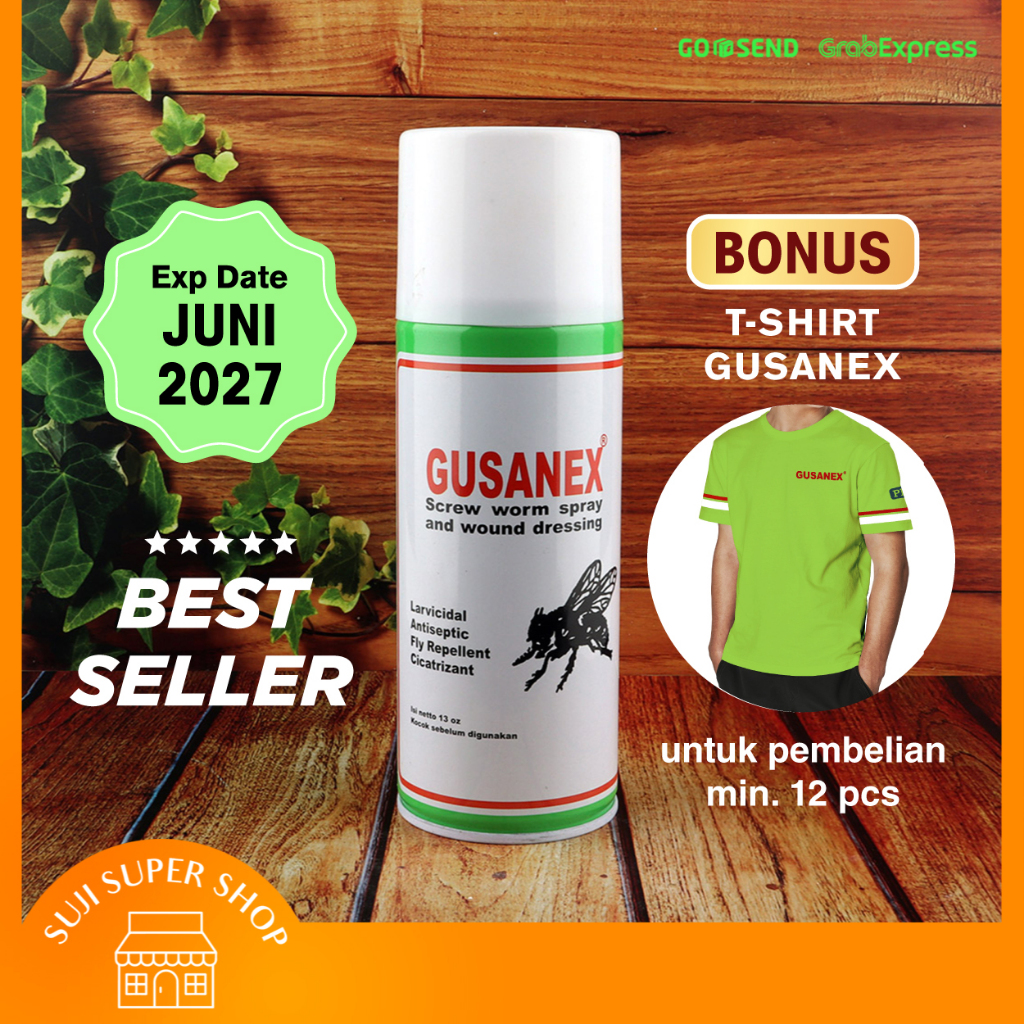 Galaksi_Bumiayu Gusanex Spray Obat Anti Lalat Untuk Luka Hewan 100% Original / Obat Sapi Kambing